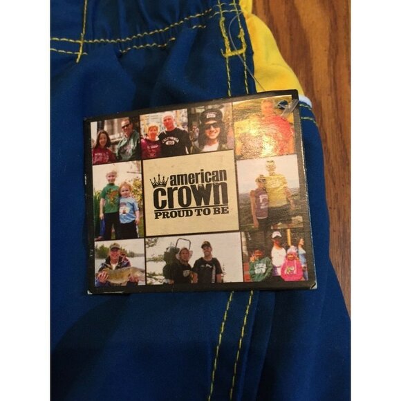 American Crown Men’s XL Swimming Suit Trunks Myrtle beach embroidered on pocket - Picture 6 of 10